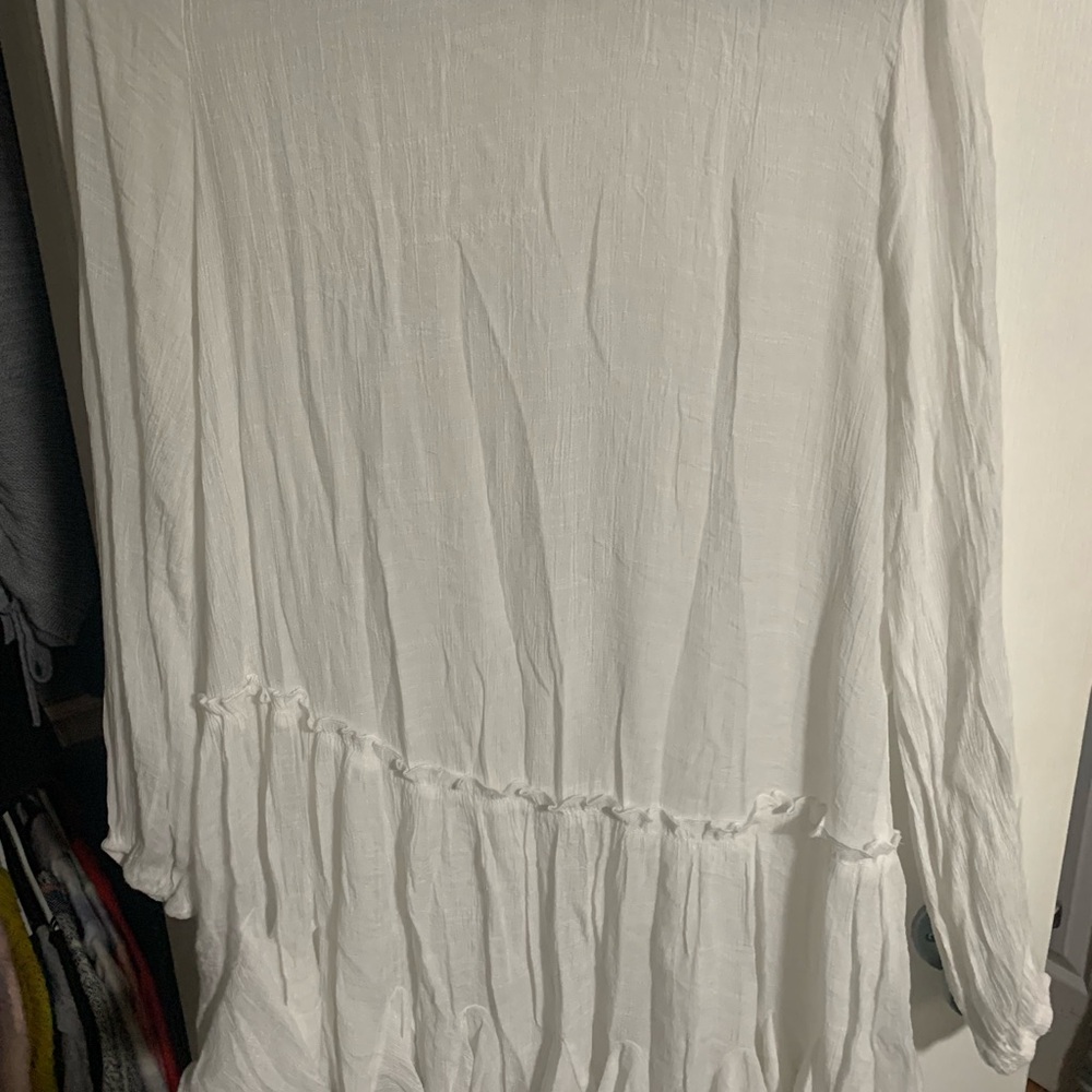 LAWLESS White Textured Dress/Cover Up